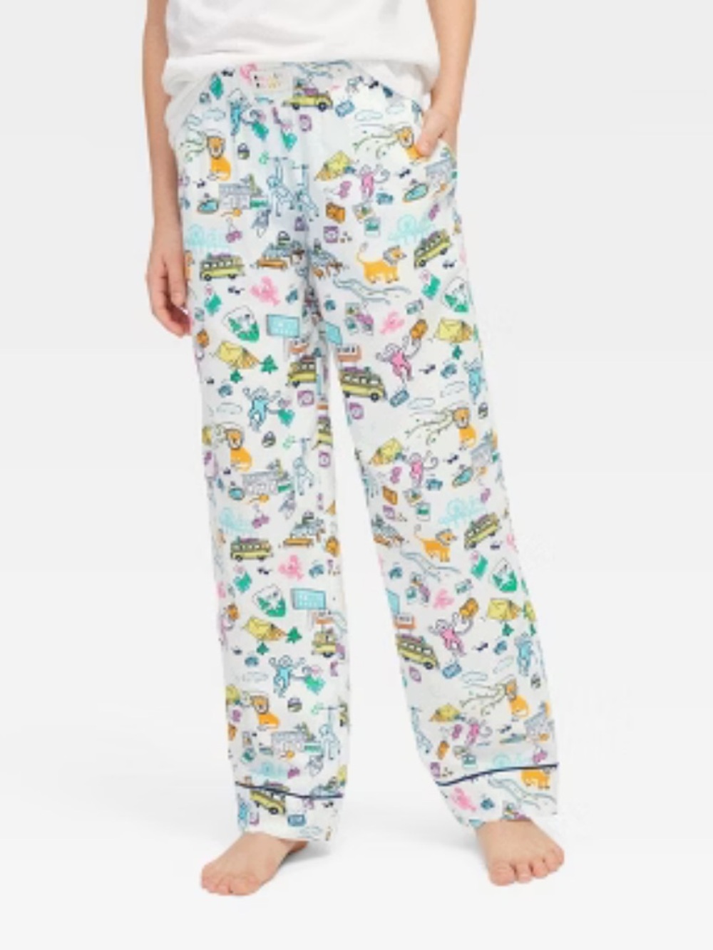 Roller Rabbit x Target Kids Small Pajama Pants in White Multicolor (BNWT)